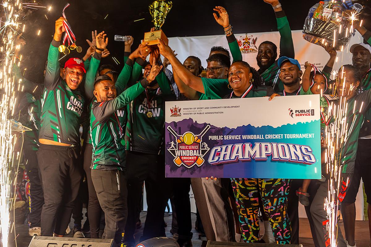 Agri Crew (Ministry of Agriculture, Lands and Fisheries) are 2024 Public Service Windball Cricket Champs