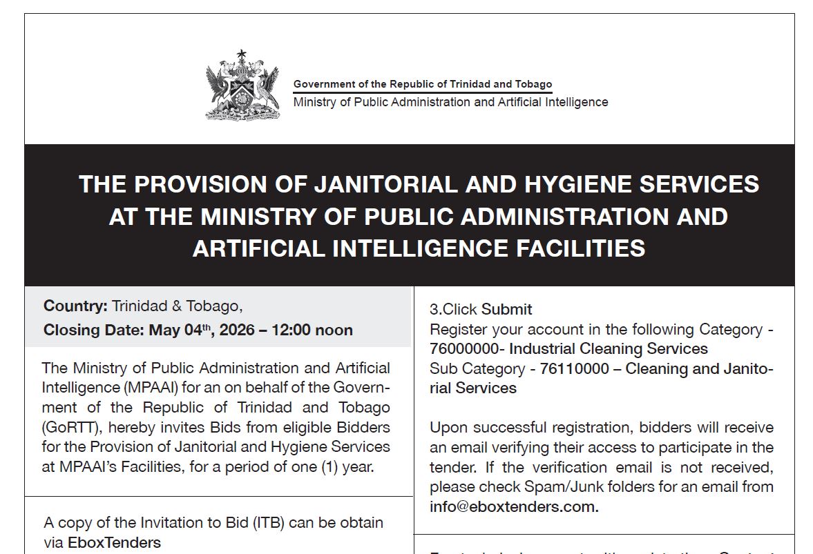 Provision of Janitorial and Hygiene Services