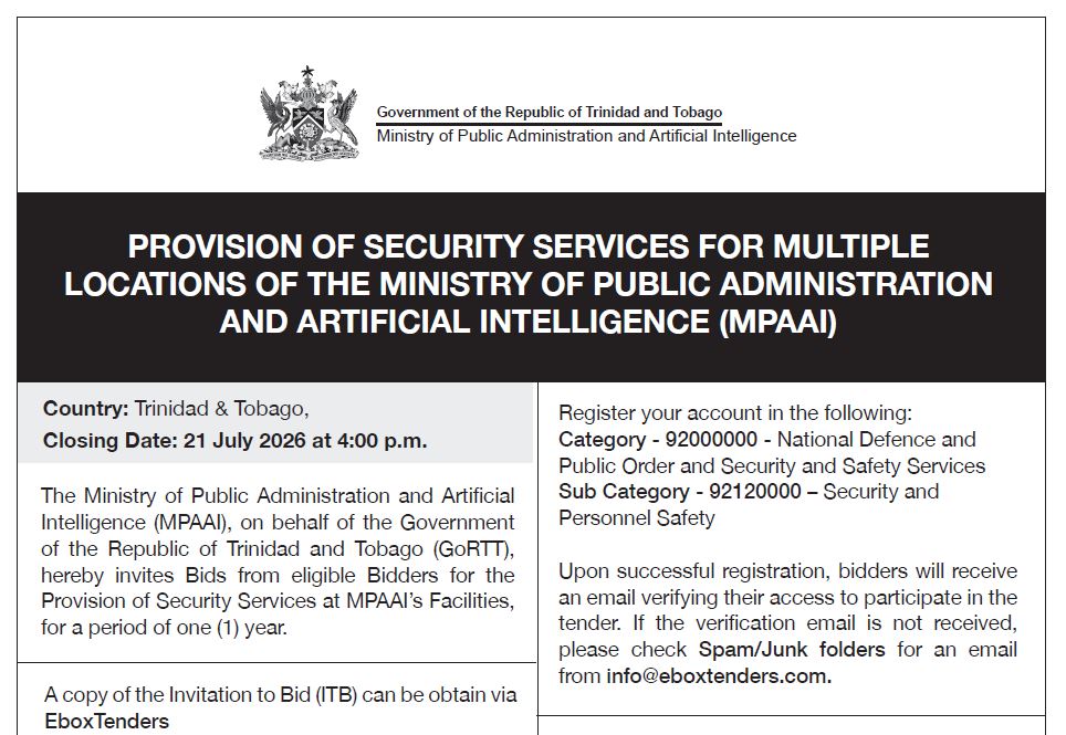 Provision of Security Services for Multiple Locations of MPAAI